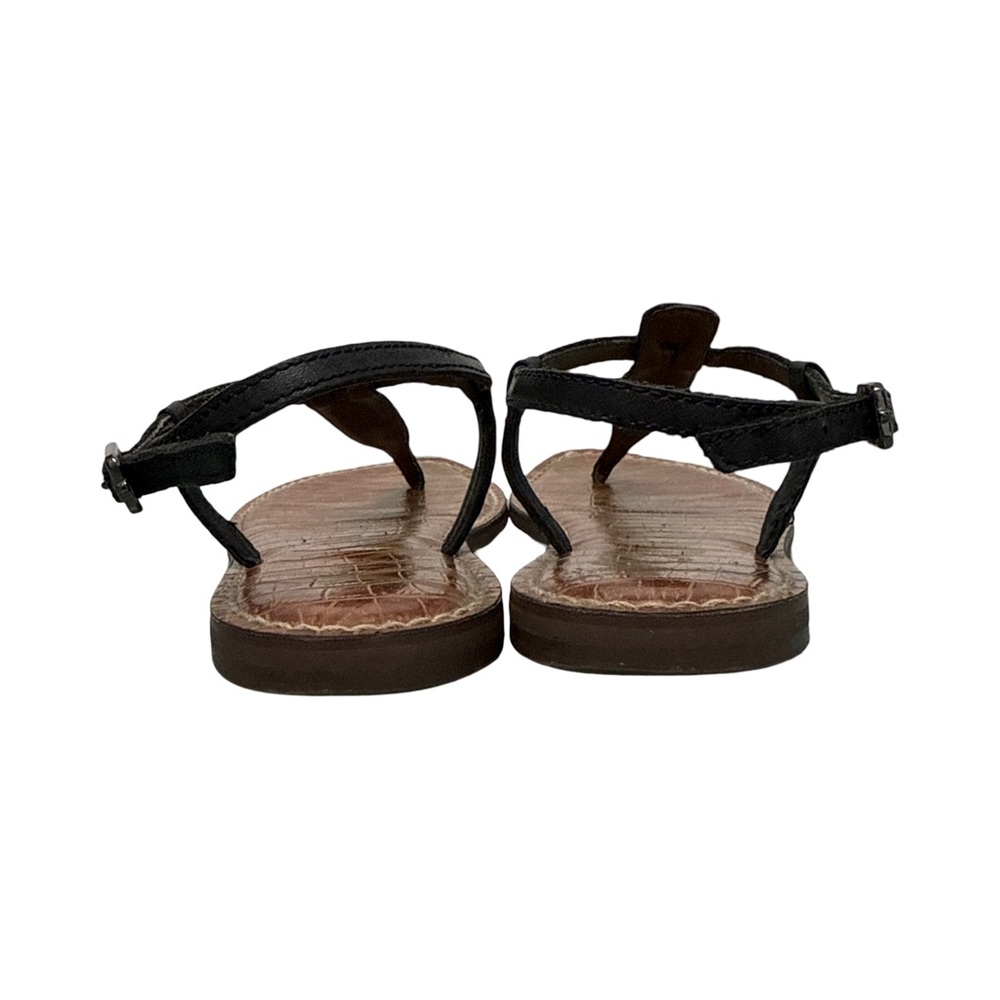 Sam Edelman “Gigi” Leather T-Strap Sandals Women’s 8 Black - Picture 6 of 10
